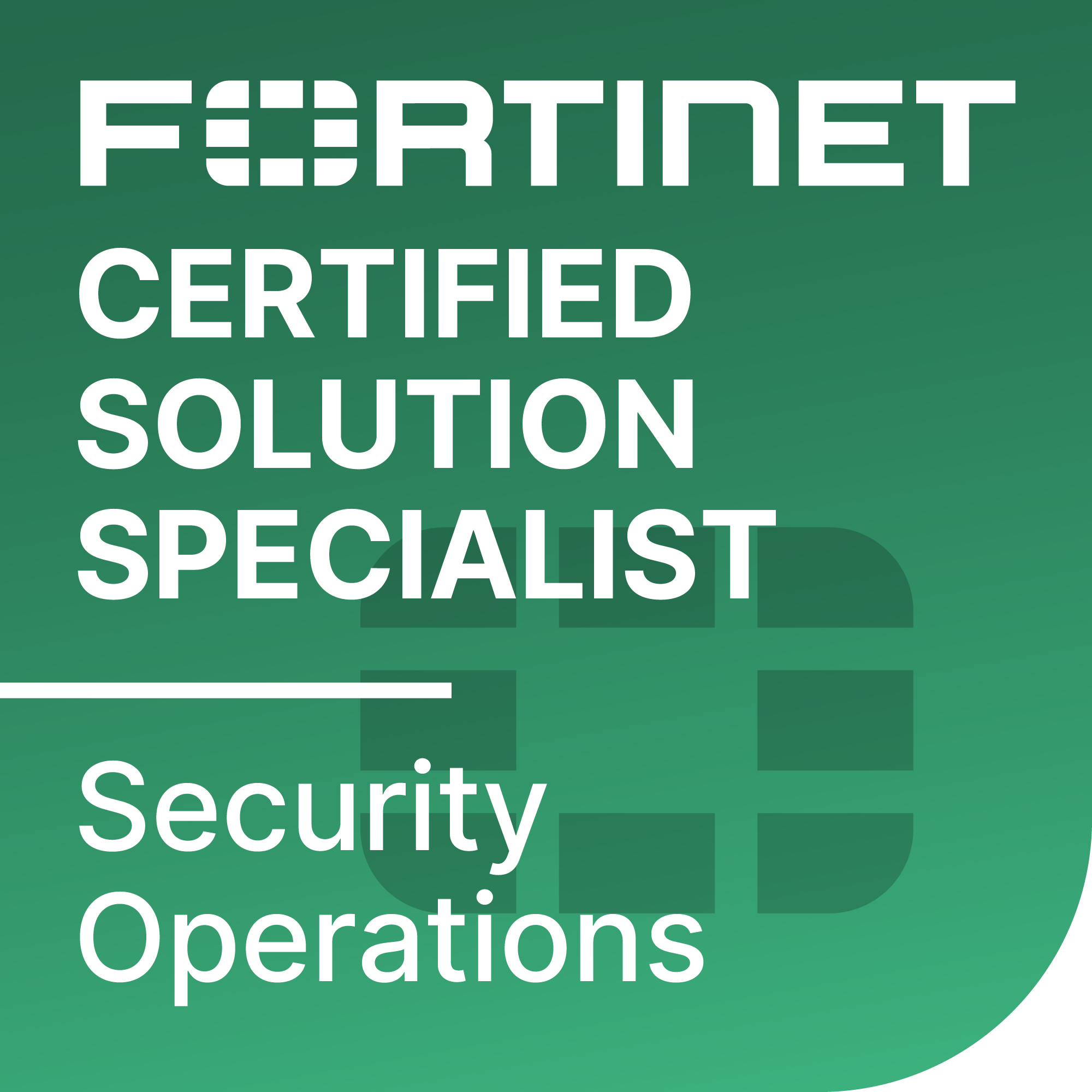 Fortinet certification security operations