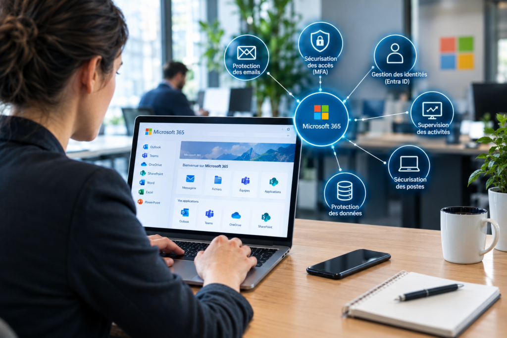Sécurisation de Microsoft 365 avec protection des accès, identités, emails et données